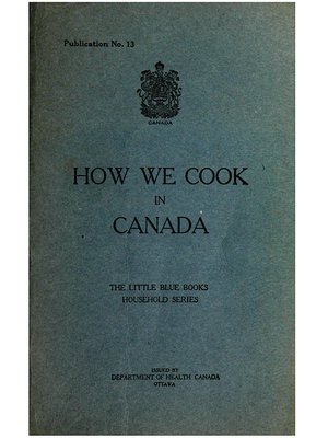 cover image of How we cook in Canada